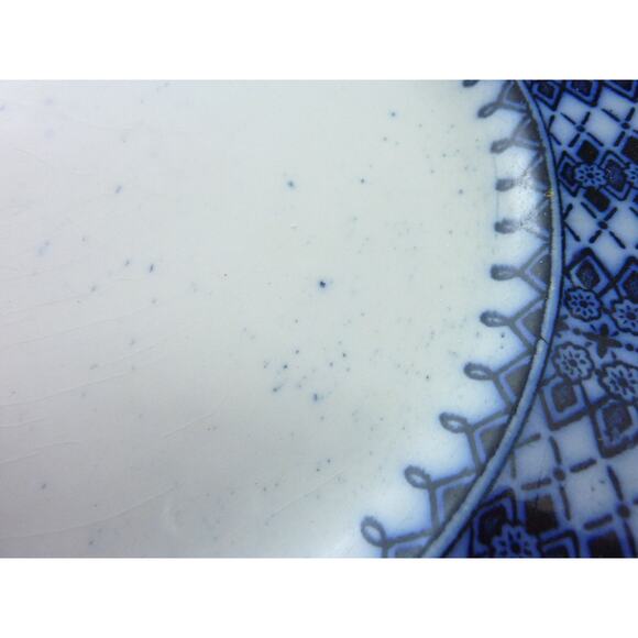 Antique Flanders Blue Flow Plate - Picture 3 of 6